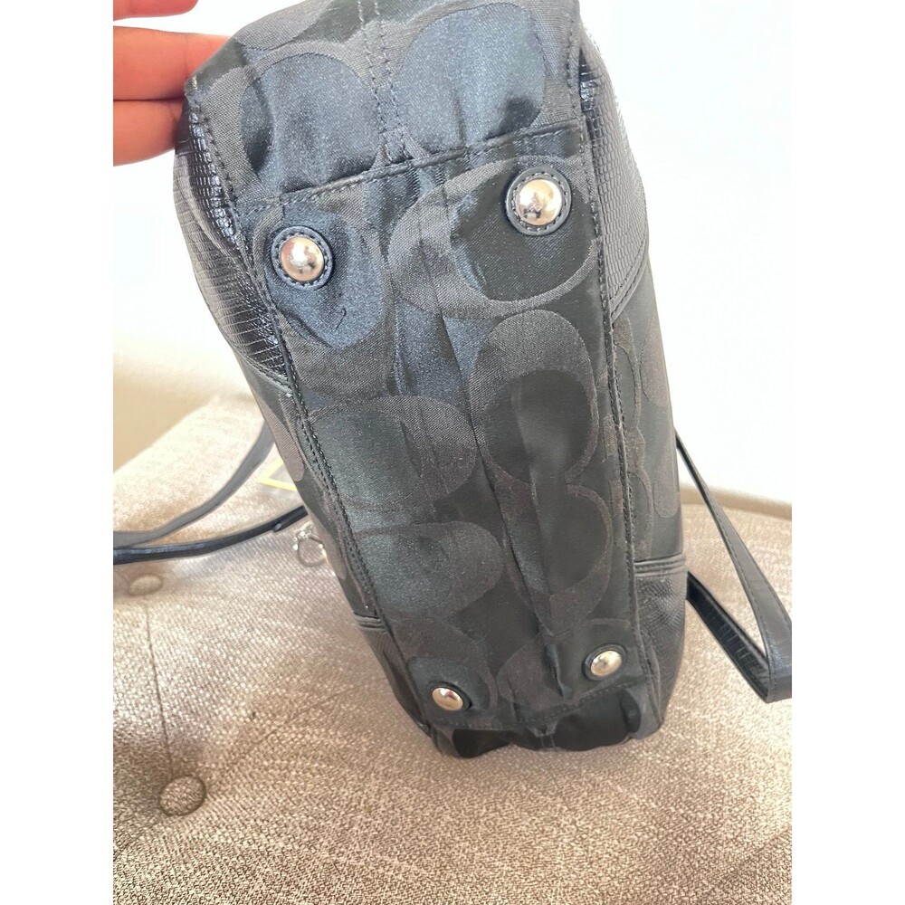 Coach Signature C Monogram Shoulder Bag - Picture 9 of 10